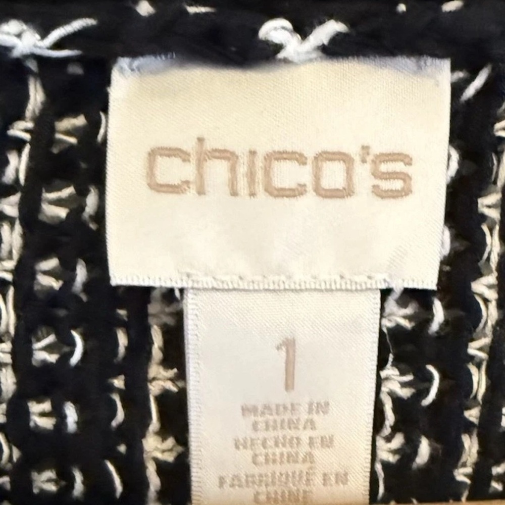 NWT-Chico's Women's Wrap‎ Around Sweater Sz 1 - Picture 4 of 6